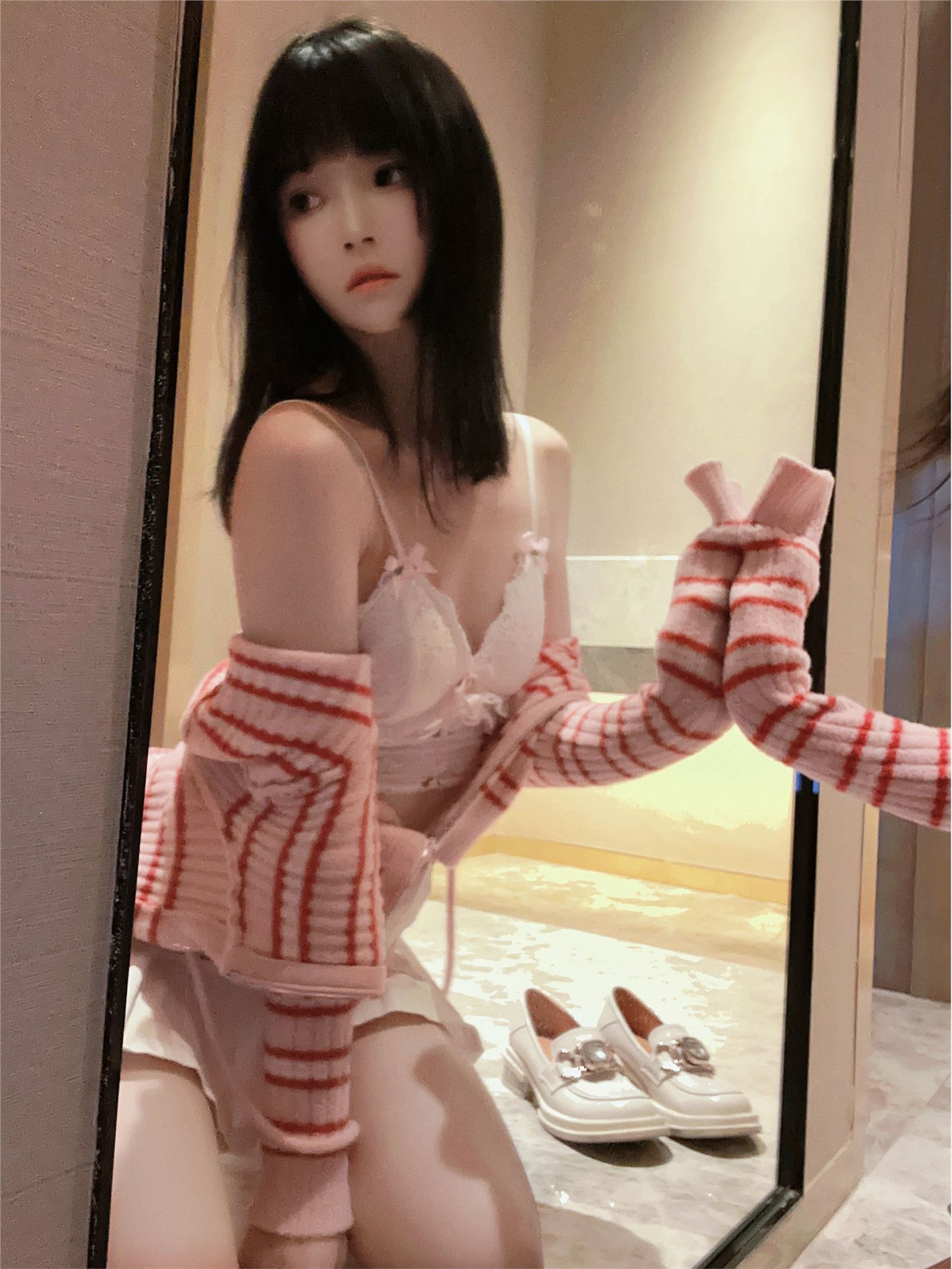 桜 Peach Meow - NO.171 Striped Sweater(20)
